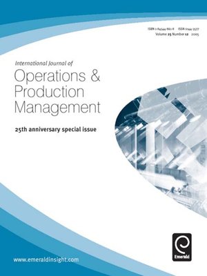 cover image of International Journal of Operations & Production Management, Volume 25, Issue 12
